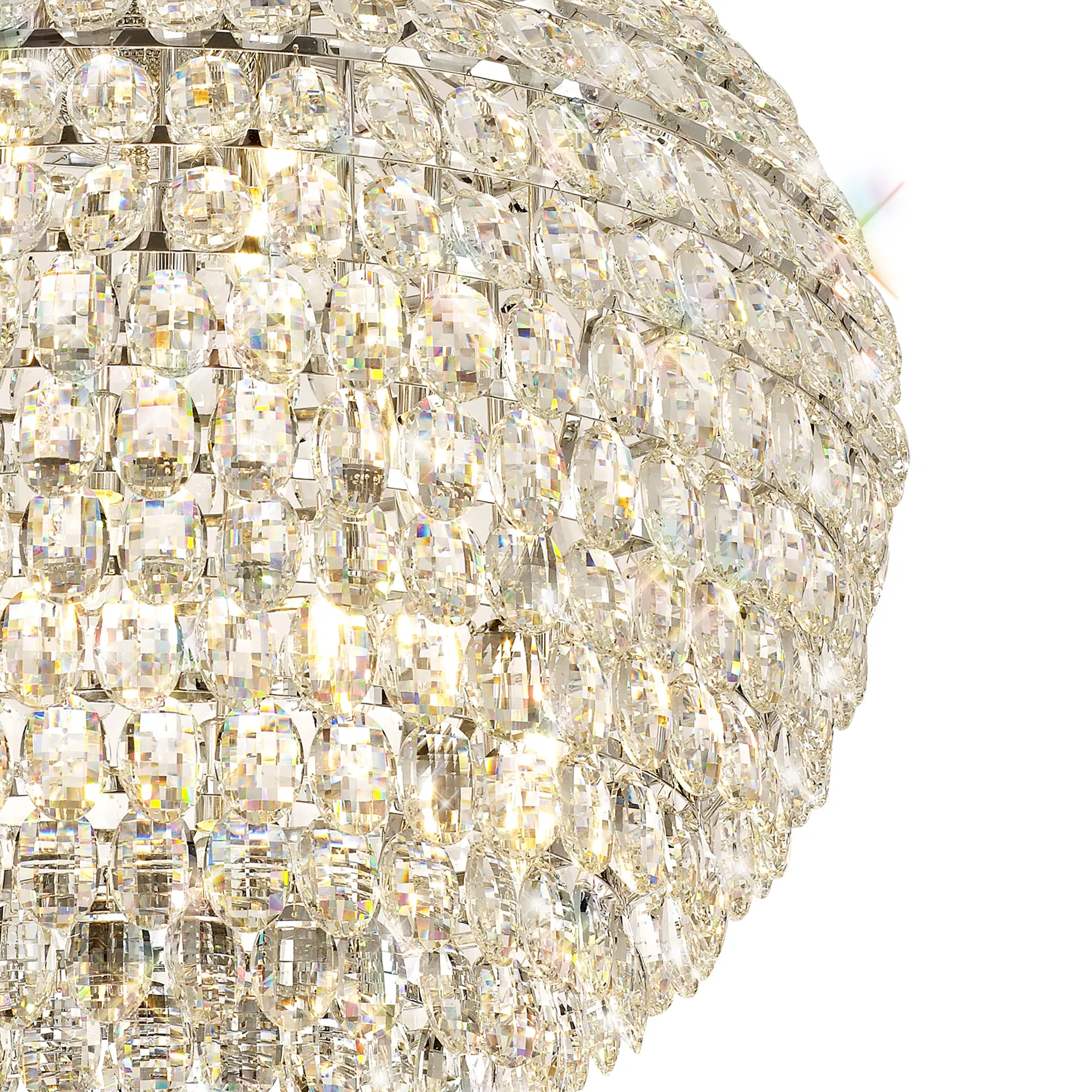 Coniston Pendant 16 Light (46kg) Polished Chrome IL32809  Diyas Coniston Polished Chrome